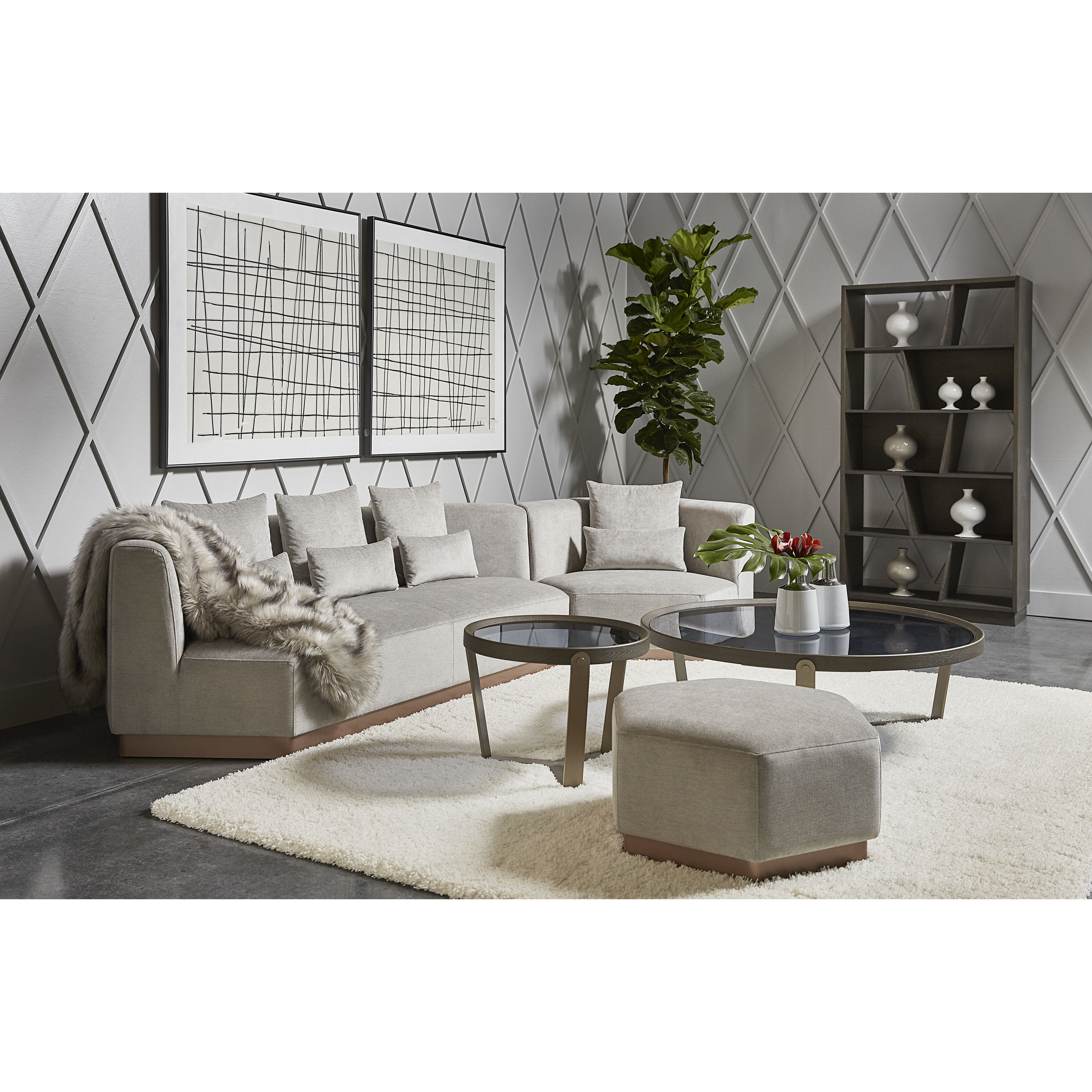 Amalia Polo Club Stone Sofa